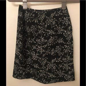 Black Floral skirt
